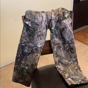 Youth camouflage hunting pants